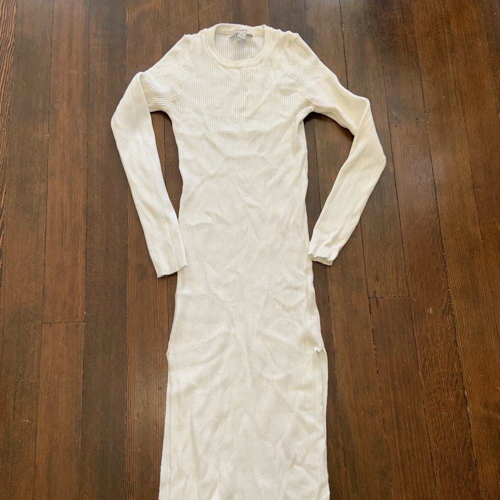 White Midi Length Dress